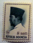 Stamps : Asia : Indonesia :  achmed sukarno