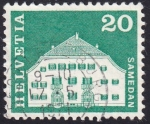 Stamps Switzerland -  casa Samedan