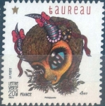 Stamps France -  Scott#xxxxa , intercambio 0,50 usd. L.Verte 20 gr. 2014