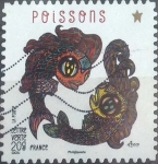 Stamps France -  Scott#xxxxk , intercambio 0,50 usd. L.Verte 20 gr. 2014