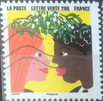 Stamps France -  Scott#xxxxg , intercambio 0,50 usd. L.Verte 20 gr. 2015