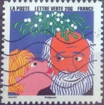 Stamps France -  Scott#xxxxl , intercambio 0,50 usd. L.Verte 20 gr. 2015