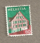 Stamps Switzerland -  Casa típica