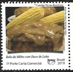 Stamps Brazil -  Comidas típicas - Bolo de milho com doce de leite