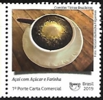 Sellos de America - Brasil -  Comidas típicas - açai com açucar e farinha