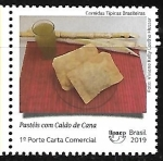Sellos de America - Brasil -  Comidas típicas - pastéis com caldo de cana