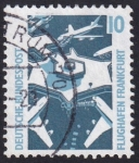 Stamps : Europe : Germany :  aeropuerto Frankfurt