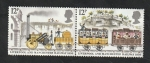 Stamps United Kingdom -  926 y 927 - 150 Anivº del ferrocarril Liverpool-Manchester