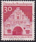 Stamps : Europe : Germany :  Flensburg rojo