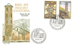 Stamps Andorra -  Navidad 79  Iglesia de Santa Coloma  SPD