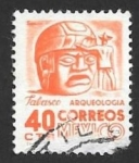 Stamps : America : Mexico :  arqueología