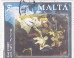 Sellos de Europa - Malta -  PINTURA DE MATTIA PRETI