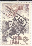 Stamps Spain -  EUROPA CEPT- correo de gabinete y postillon    (41)