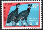 Stamps Democratic Republic of the Congo -  GALLINA  GUINEA  CON  CRESTA