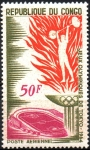 Stamps Republic of the Congo -  18th  JUEGOS  OLÍMPICOS,  TOKYO.  LEVANTAMIENTO  DE  PESAS.
