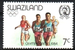 Stamps : Africa : Swaziland :  JUEGOS  OLÍMPICOS  DE  VERANO  1984.  CARRERA.