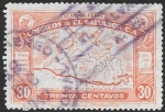 Stamps El Salvador -  mapa
