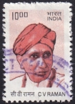 Stamps : Asia : India :  CV Raman