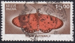 Stamps : Asia : India :  mariposa