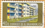 Sellos del Mundo : America : El_Salvador : edificio multifamiliar