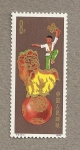 Stamps China -  Niño sobre dragón