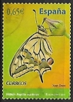 Stamps Spain -  Mariposas - Swallowtail 