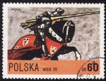 Stamps Poland -  Caballero  S.XV