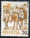 Sellos de Europa - Suiza -  Reparto postal