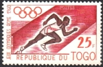 Stamps Togo -  8th JUEGOS  OLÍMPICOS  DE  INVIERNO,  VALLE  PIEL  ROJA  DE  CALIFORNIA.  CARRERA.