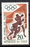 Stamps Togo -  8th JUEGOS  OLÍMPICOS  DE  INVIERNO,  VALLE  PIEL  ROJA  DE  CALIFORNIA.  BOXEO.