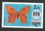 Stamps Bhutan -  174 - Mariposa