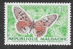 Sellos de Africa - Madagascar -  307 - Mariposa