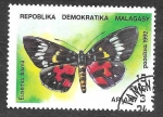 Sellos de Africa - Madagascar -  1080 - Polilla