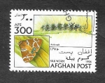 Stamps Afghanistan -  1722 - Gusano de Seda - Mariposa