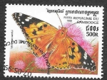 Sellos de Asia - Camboya -  1826 - Mariposa