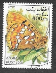 Stamps Afghanistan -  Mi1798 - Mariposa