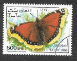 Stamps Afghanistan -  Mi1799 - Mariposa