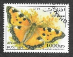 Stamps Afghanistan -  Mi1801 - Mariposa