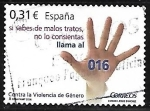 Stamps Spain -  Contra violencia de genero 
