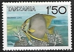 Stamps Tanzania -  Vida marina - Chelmon sp.