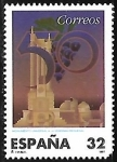 Stamps Spain -  Monumento Universal a la vendimia 