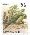 Stamps New Zealand -  aves