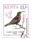 Stamps Kenya -  aves