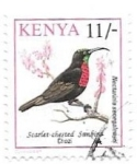 Sellos de Africa - Kenya -  aves