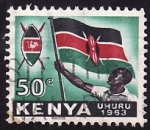 Stamps Kenya -  Bandera