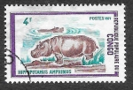 Stamps Democratic Republic of the Congo -  271 - Hipopótamos