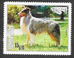 Stamps Bhutan -  149E - Raza de Perros