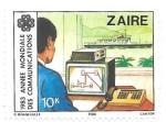 Stamps : Africa : Democratic_Republic_of_the_Congo :  telecomunicaciones
