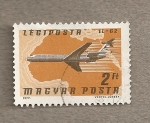 Stamps Hungary -  Avión IL-62