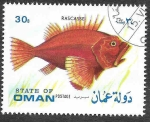 Stamps Oman -  (C) Pez Escorpión